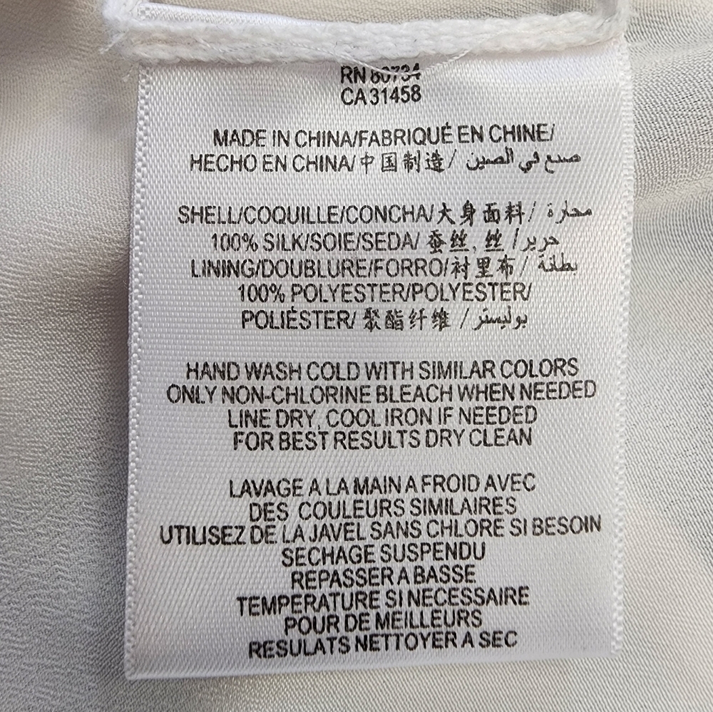 BCBGMaxAzria White and Blue Printed Mini Dress - Picture 15 of 16